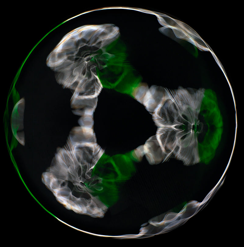 Einstein's Liquid Universe: Gravitational Waves Unveiled in Cymatic Imagery