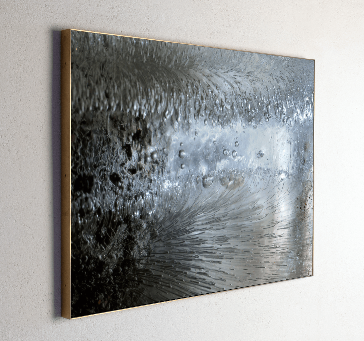 Left side view of Galaxy, analogue photograph exploring oil, water and light by Alexander James Hamilton