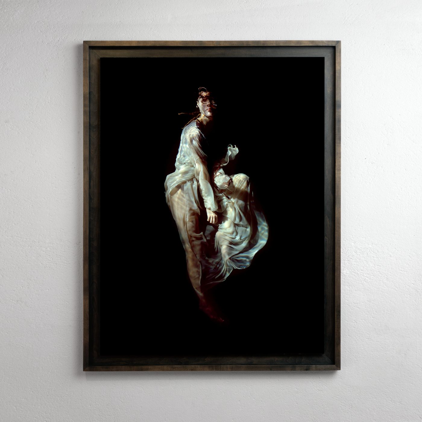 Framing and presentation detail for Jupiter, analogue photographic work by Alexander James Hamilton