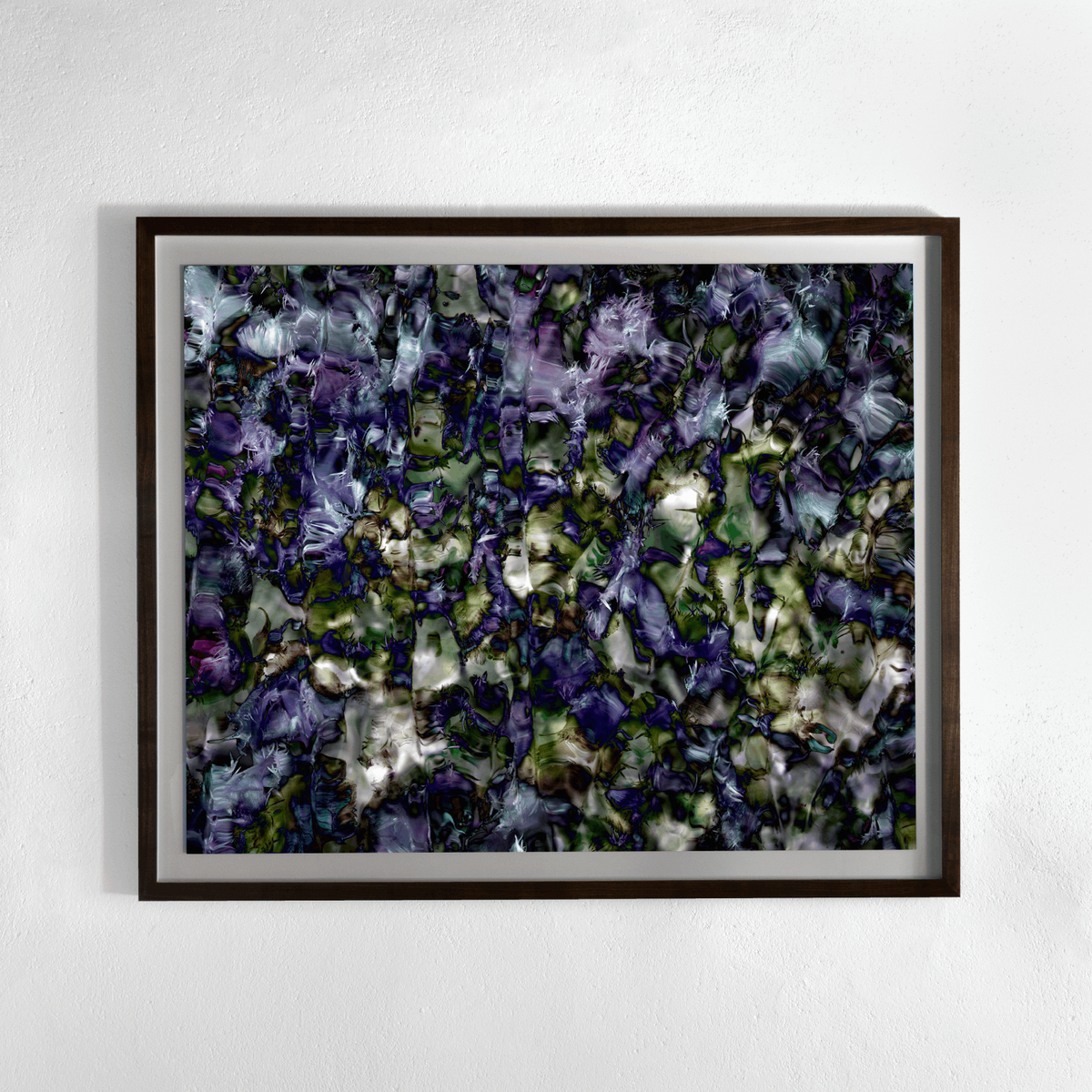 Framing and presentation detail for All icons are false No. 003-8.2, analogue photographic work by Alexander James Hamilton