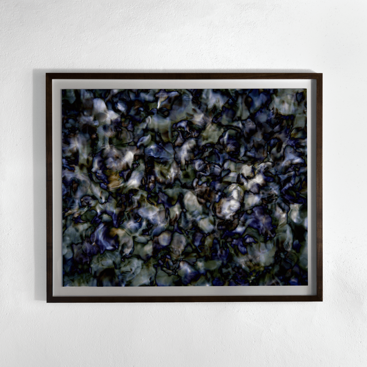 Framing and presentation detail for All icons are false No. 008-1, analogue photographic work by Alexander James Hamilton