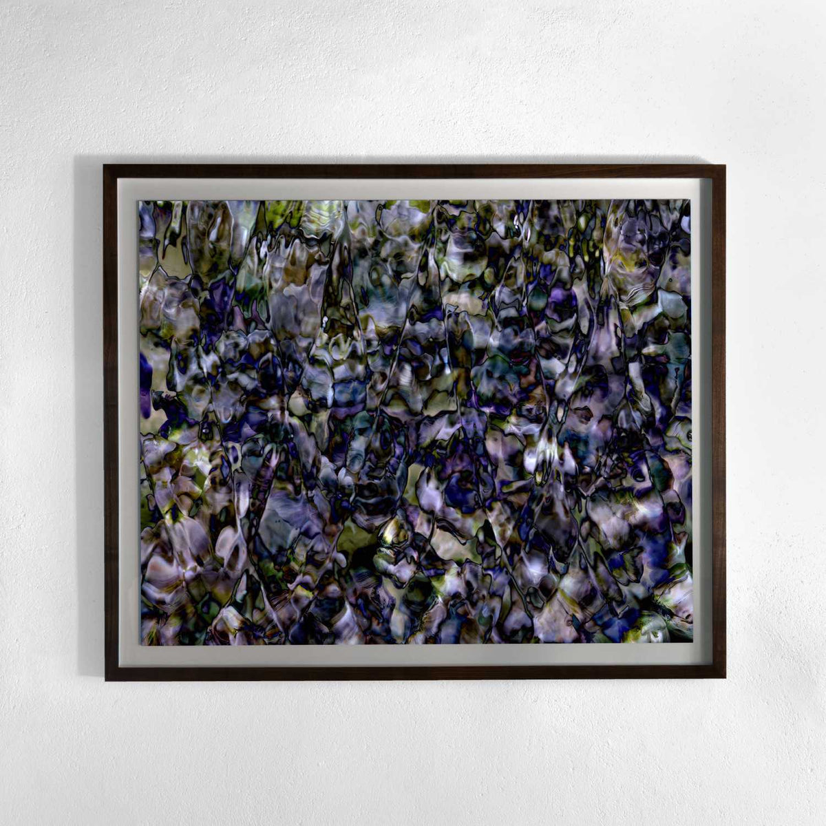 Framing and presentation detail for All icons are false No. 009-8.2, analogue photographic work by Alexander James Hamilton