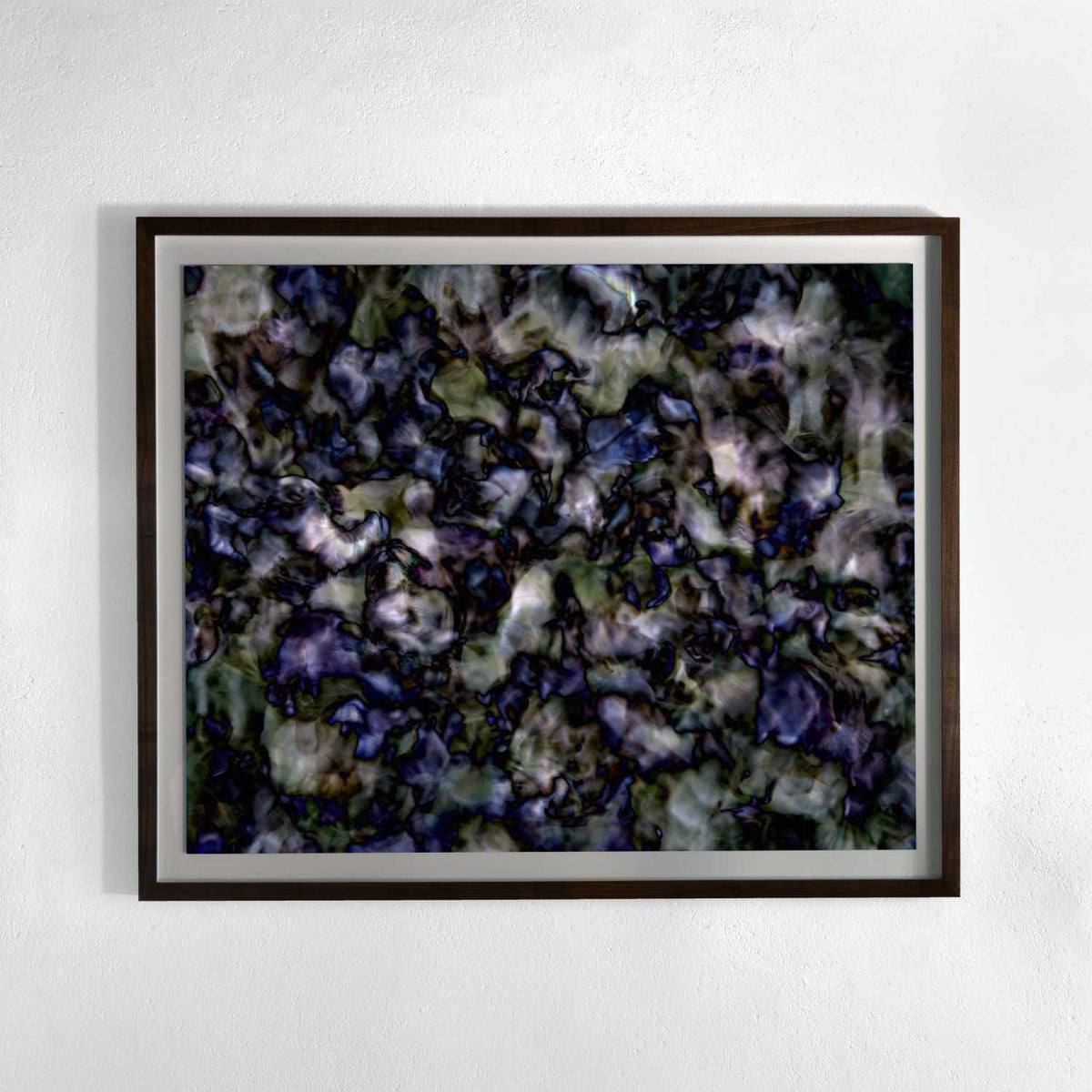 Framing and presentation detail for All icons are false No. 009-8, analogue photographic work by Alexander James Hamilton