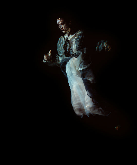 figurative dark Shadows: Mythical Figures in Underwater Reverie
