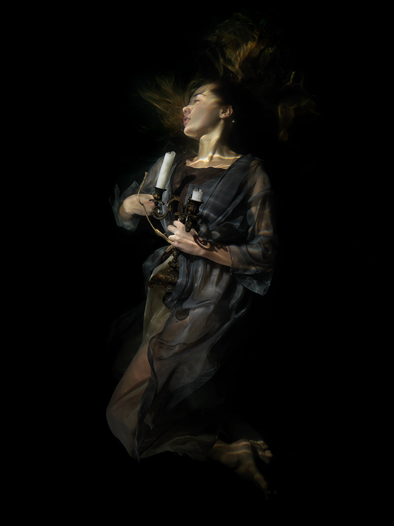 Mythical Visions: Richly Colored Figures Below the Surface Of Water