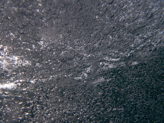 Glistening Aqua Spheres: Unique Oceanic Art Bubble 