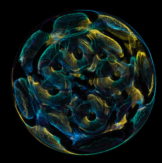 Einstein's Legacy in Color: Gravitational Waves Captured with Cymatics Photography