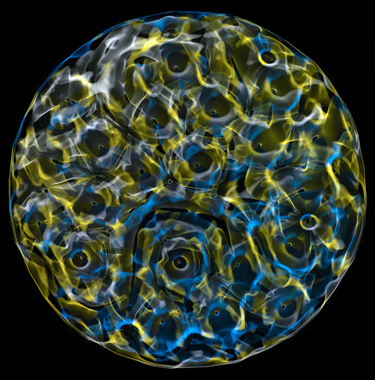 Artistic stock photos: Gravitational Waves Visualized through Cymatics Photography