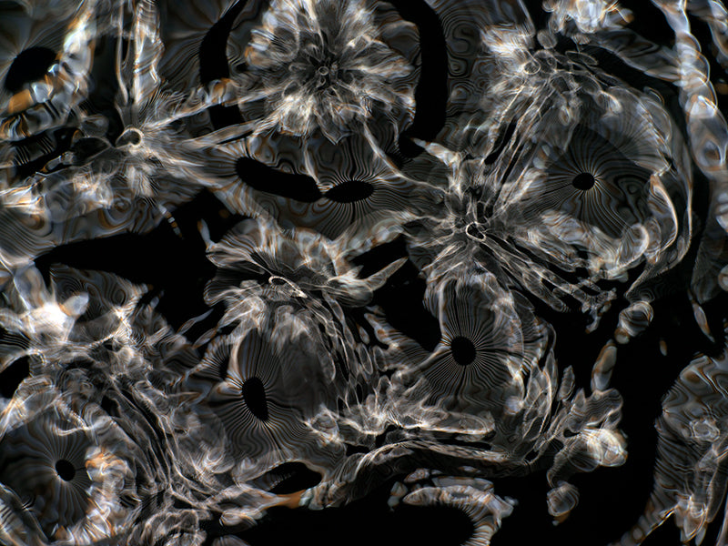 Artistic photos illustrating Einstein's theory