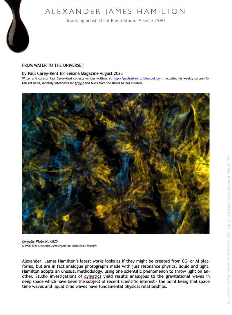 ´From Water To The Universe´