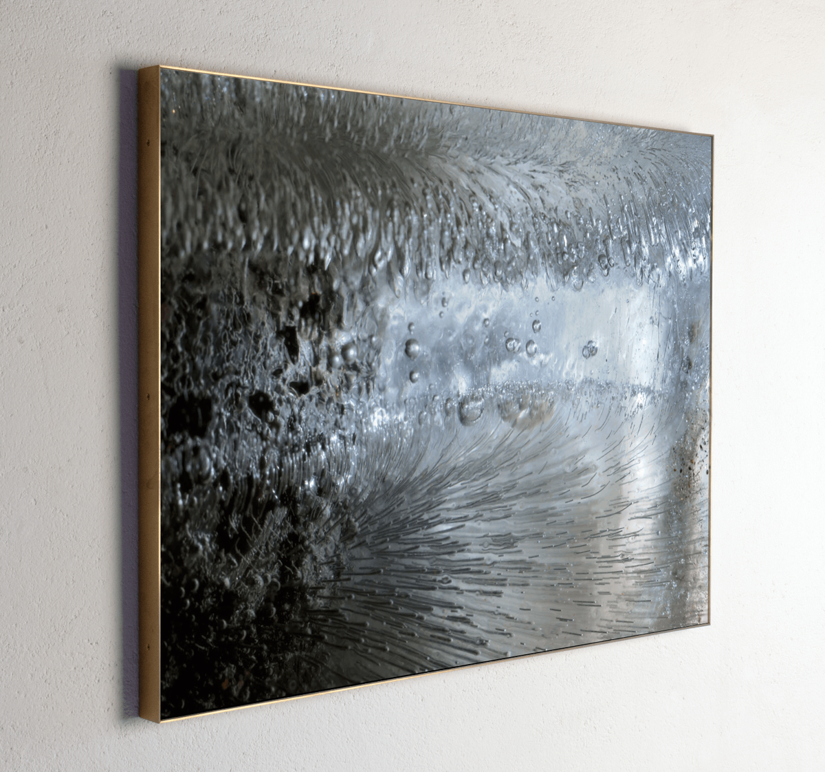 Left side view of Galaxy, analogue photograph exploring oil, water and light by Alexander James Hamilton