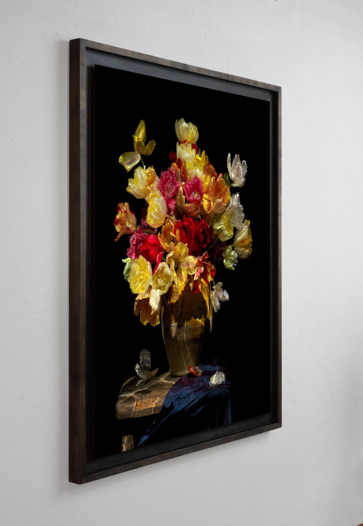 Detail of Grace showing submerged floral structure and Vanitas composition by Alexander James Hamilton