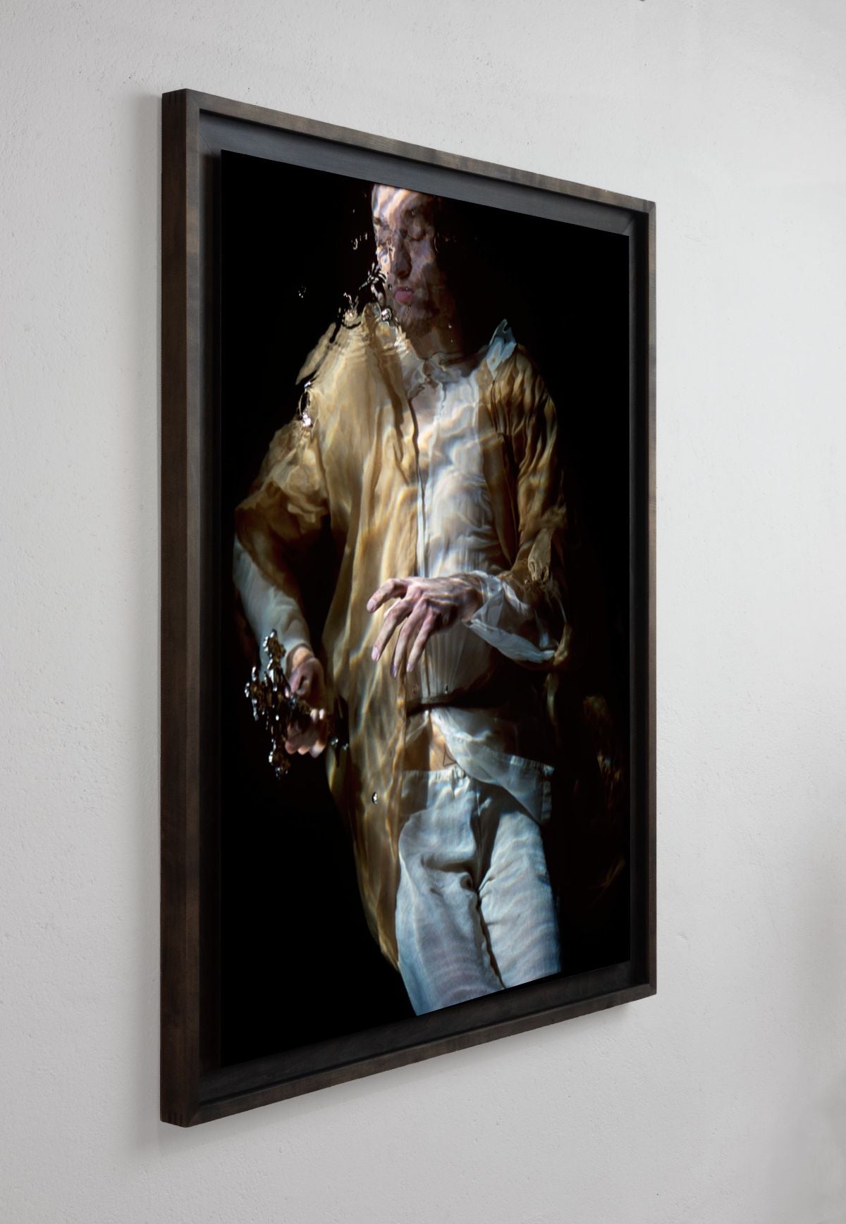 Left side view of Heraclitus No. II - Artists Proof No. I, underwater analogue photograph from the Goya Reborn in Water series by Alexander James Hamilton