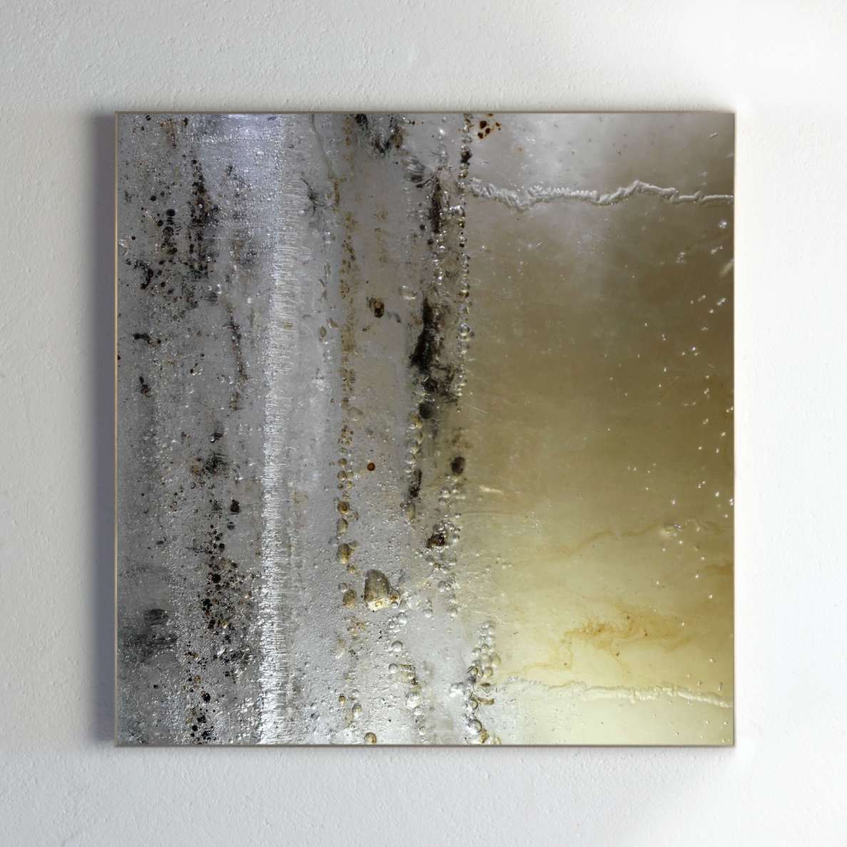 Framing and presentation detail for Intervene III, analogue photographic work by Alexander James Hamilton