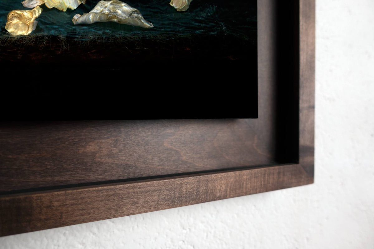 Framing and presentation detail for Isolation, analogue photographic work by Alexander James Hamilton