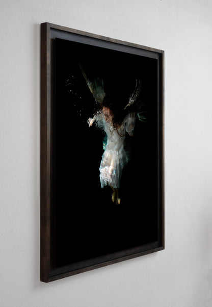 Left side view of Mycenaean IV - Artists Proof No. I, underwater analogue photograph from the Goya Reborn in Water series by Alexander James Hamilton