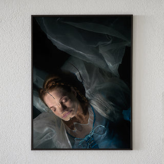 Artist documentation showing Alexander James Hamilton with analogue photographic transparency film
