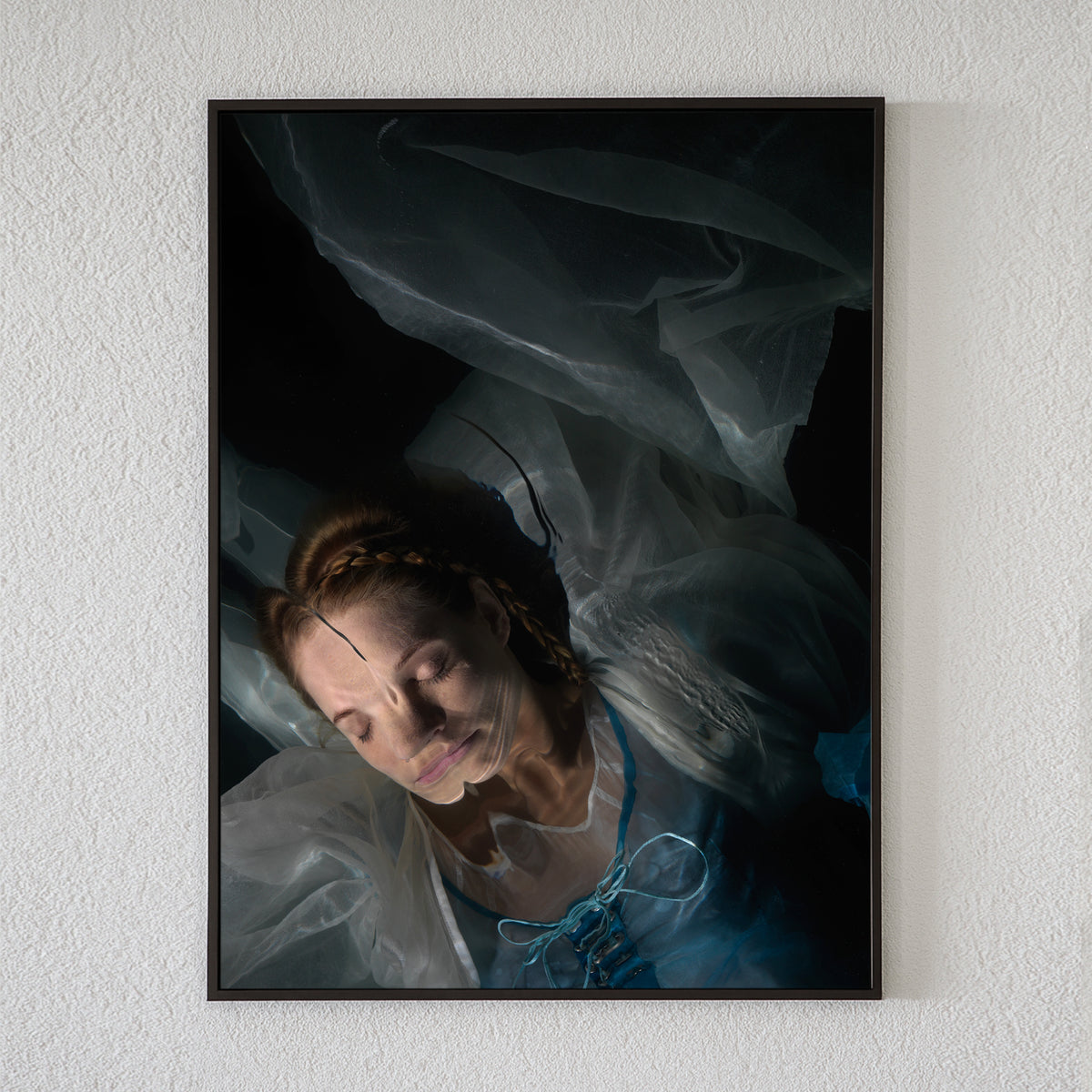 Artist documentation showing Alexander James Hamilton with analogue photographic transparency film
