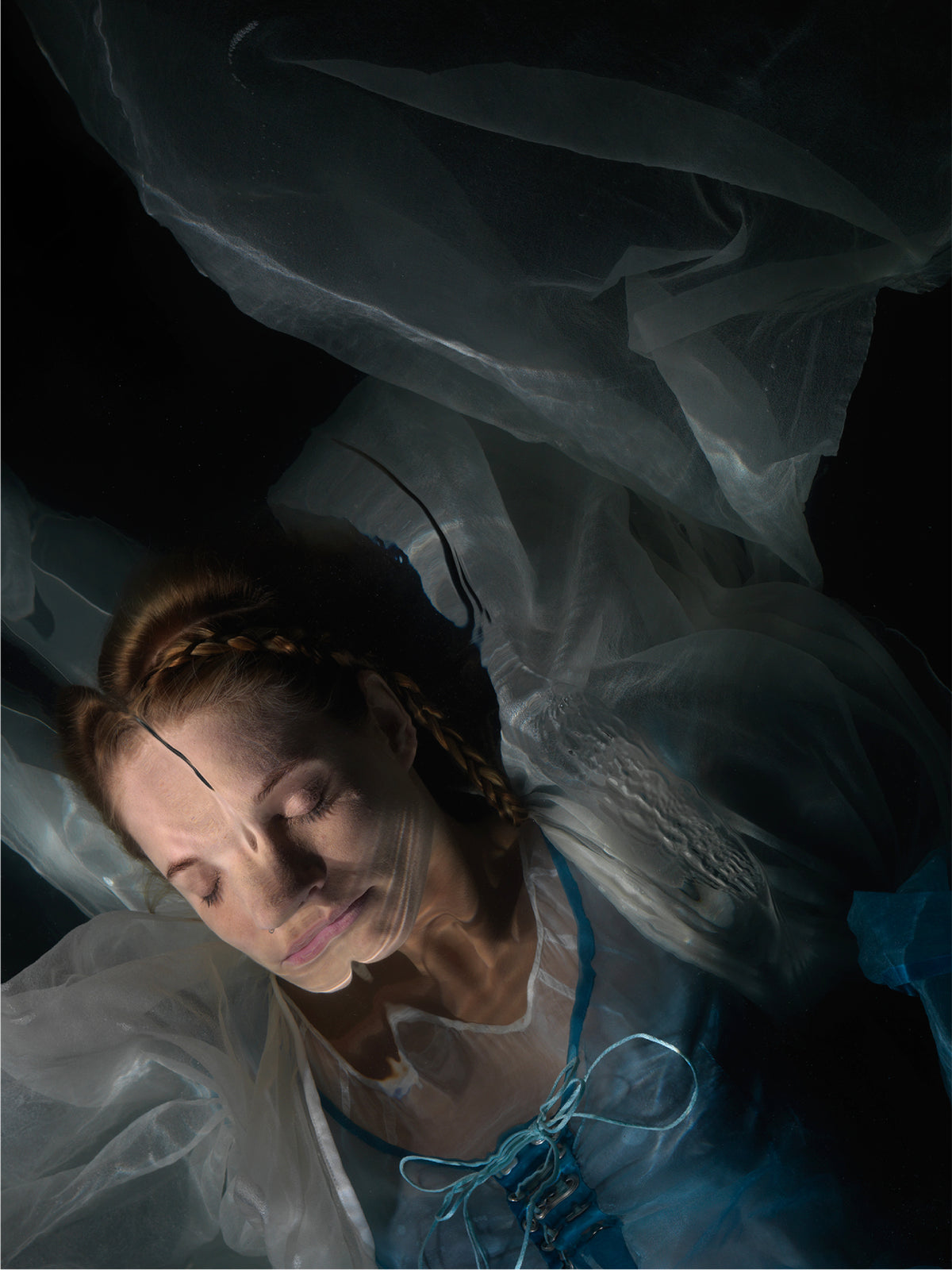 Artist documentation showing Alexander James Hamilton with analogue photographic transparency film