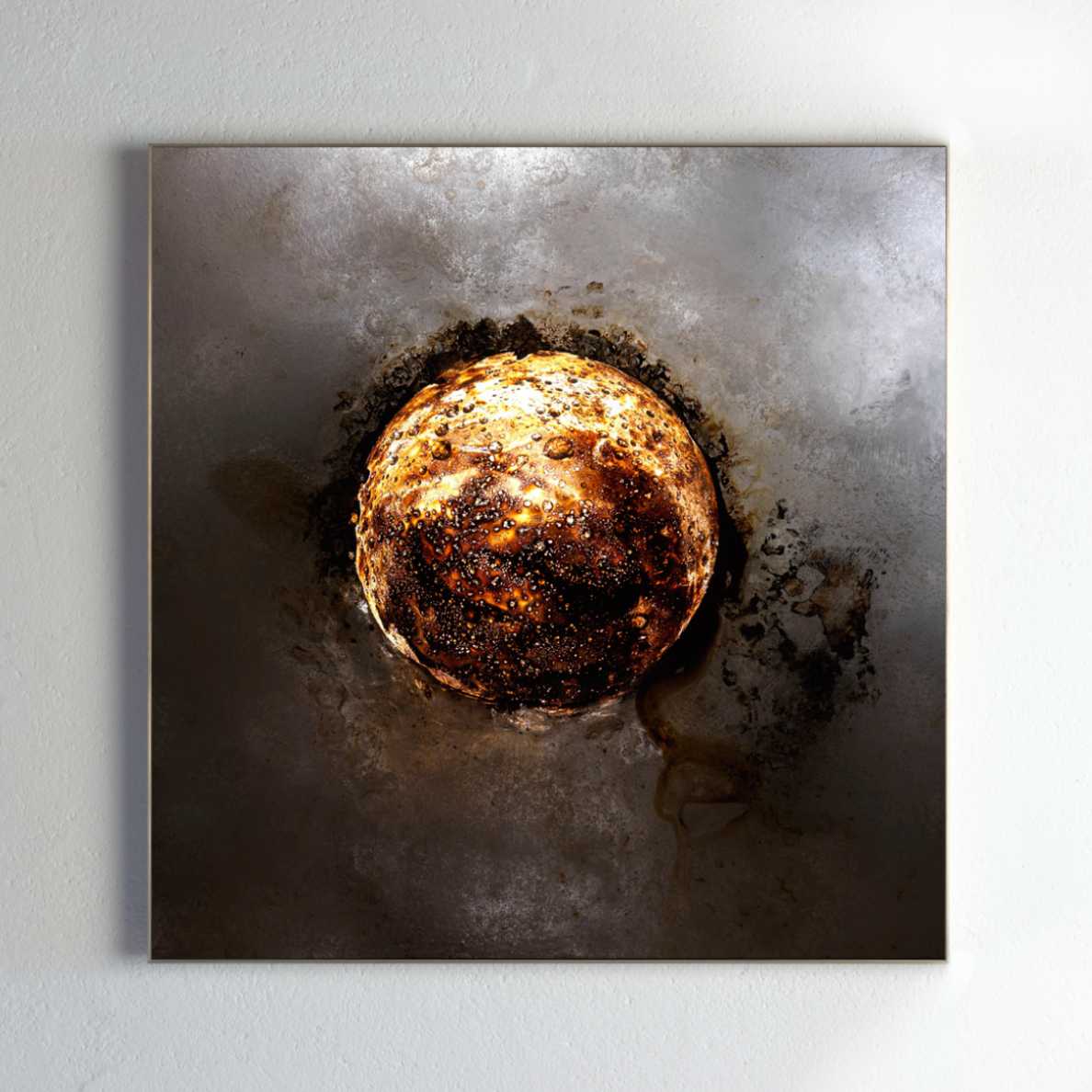 Framing and presentation detail for Ptolemy, analogue photographic work by Alexander James Hamilton