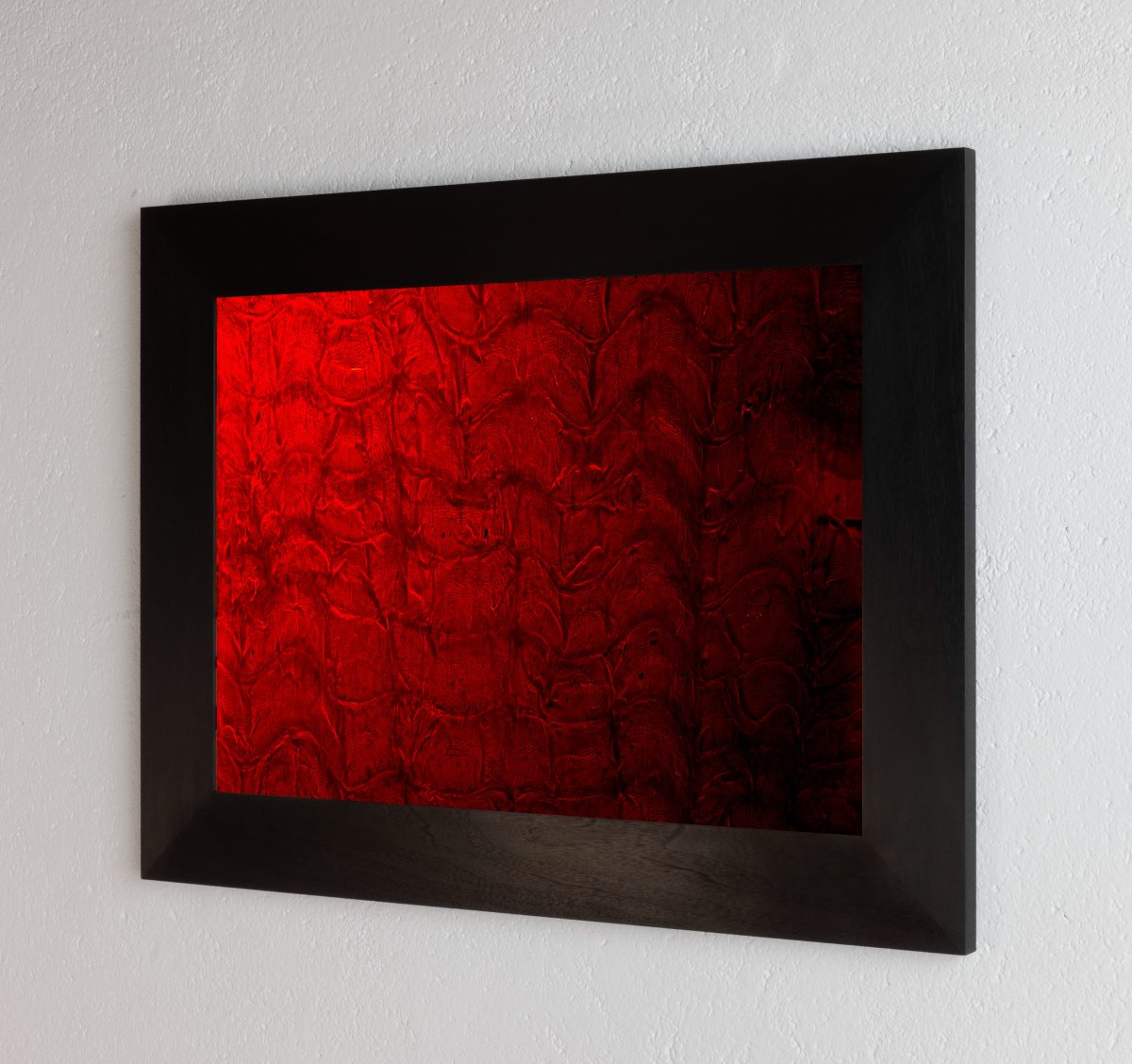 Framing and presentation detail for 8 x 10 inch PhotoGram, Plate 0106, analogue photographic work by Alexander James Hamilton