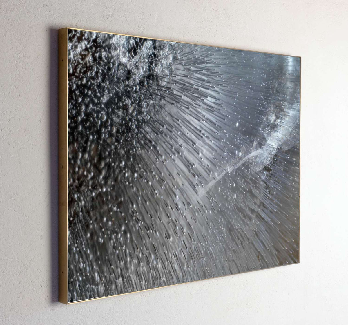 Left side view of Constelation, analogue photograph exploring oil, water and light by Alexander James Hamilton