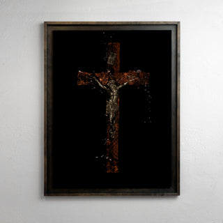 Frequency of a crucifixion No. V by Alexander James Hamilton, analogue photograph produced through water and light, unique work, no digital post production

