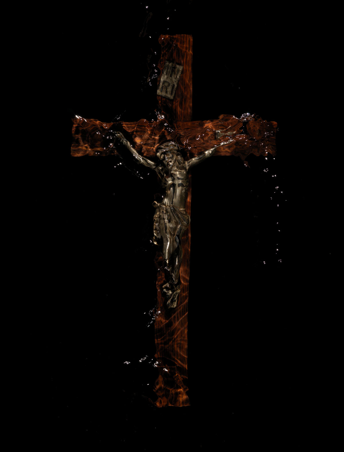 Frequency of a crucifixion No. V detail by Alexander James Hamilton, analogue photograph produced through water and light