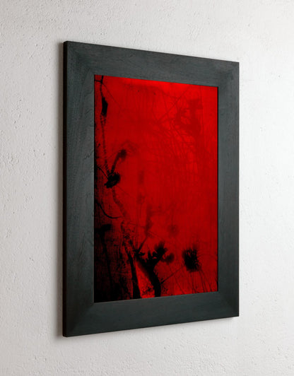 8 x 10 inch PhotoGram, Green buds & net